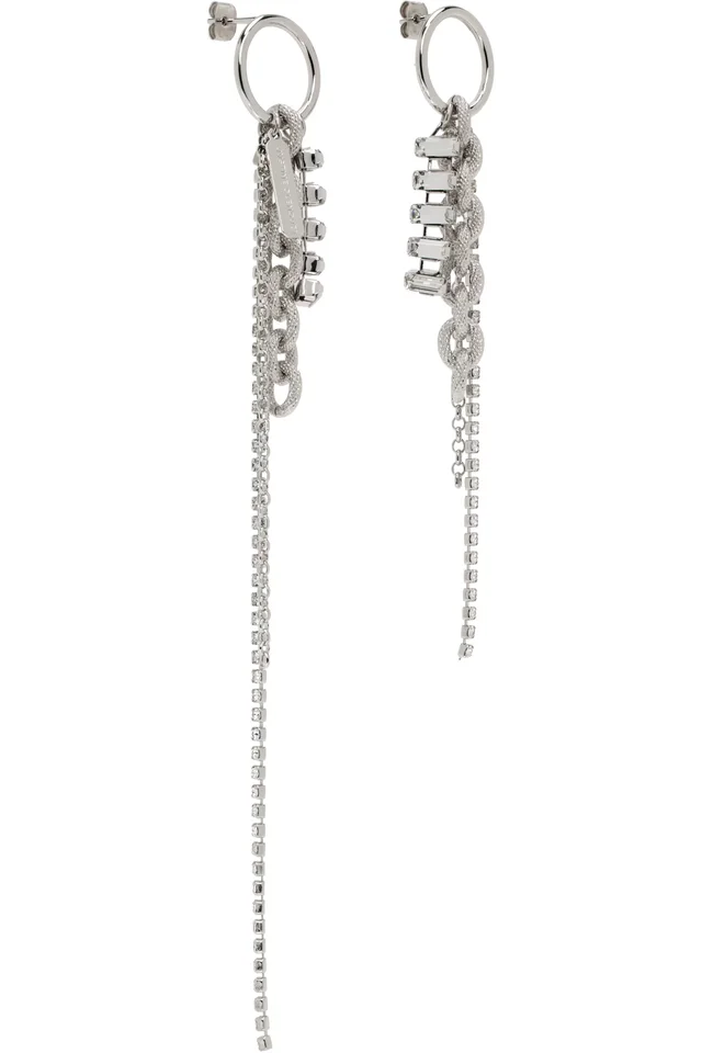 Justine Clenquet Chloe Crystal Earrings, photo 2 of 3 from SSENSE