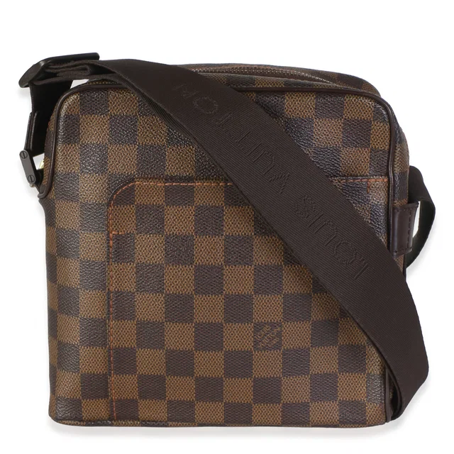 Louis Vuitton Damier Ebene Canvas Olav PM Messenger in Brown Canvas from myGemma