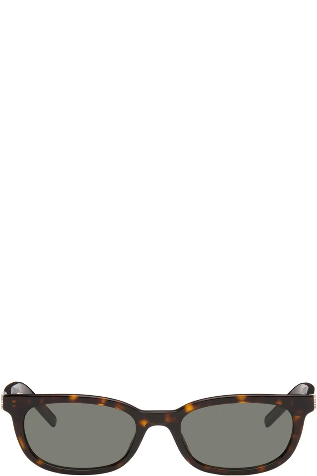 Saint Laurent Brown SL M160 Sunglasses, image 1 of 1 from SSENSE