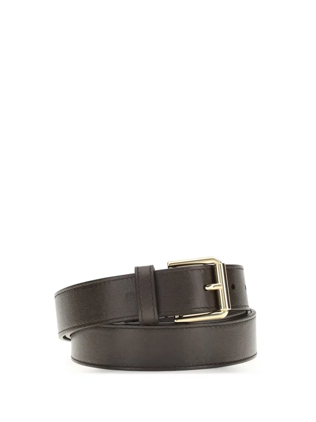 Givenchy Voyou Belt — Brown Calf Leather Bos Taurus in Brown Calfskin from HEWI