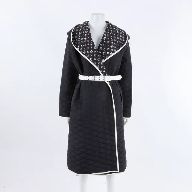 Louis Vuitton Quilted Hooded Coat from GUGUS