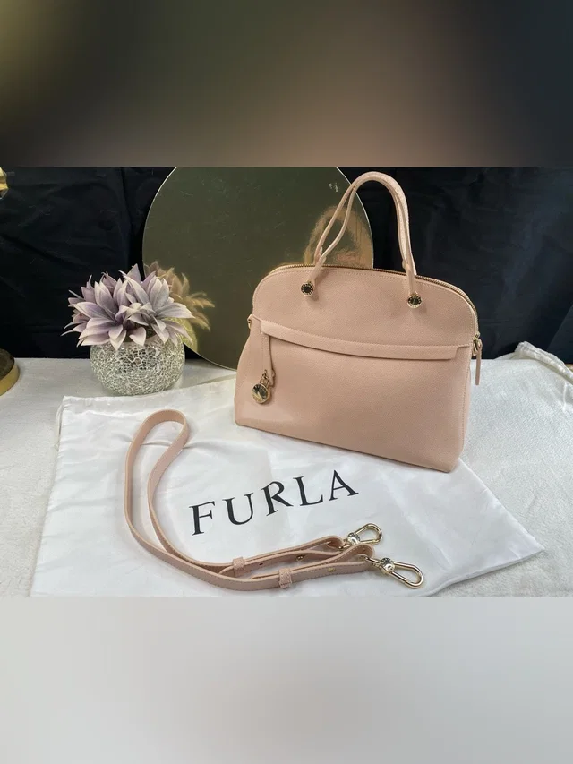 Furla Light Pink Piper Dome Purse in pink Leather from Poshmark