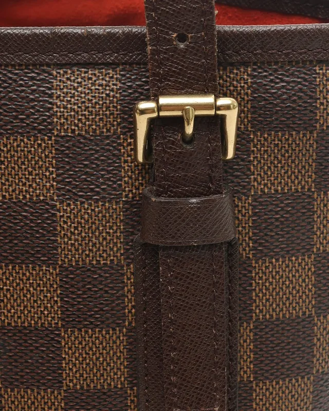 Louis Vuitton Damier Ebene Marais Bucket Bag in Brown Canvas from A Retro Tale, photo 7 of 11