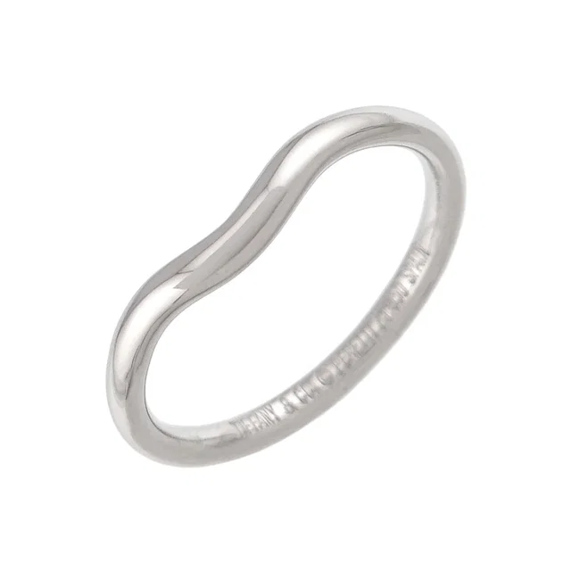 Tiffany & Co. Curved Band Ring Platinum from The Reluxe