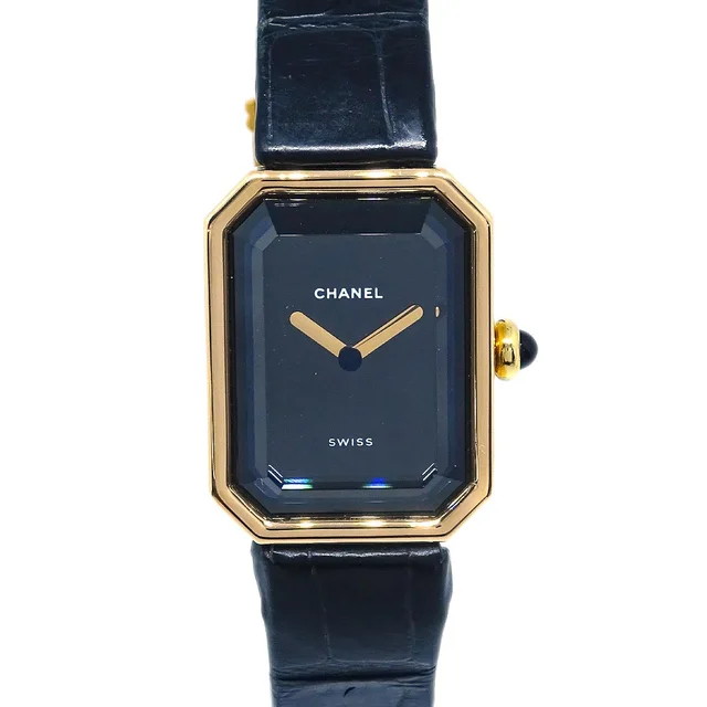Chanel Premiere Watch Gold 18K Crocodile in Gold Crocodile from AMORE Vintage Tokyo