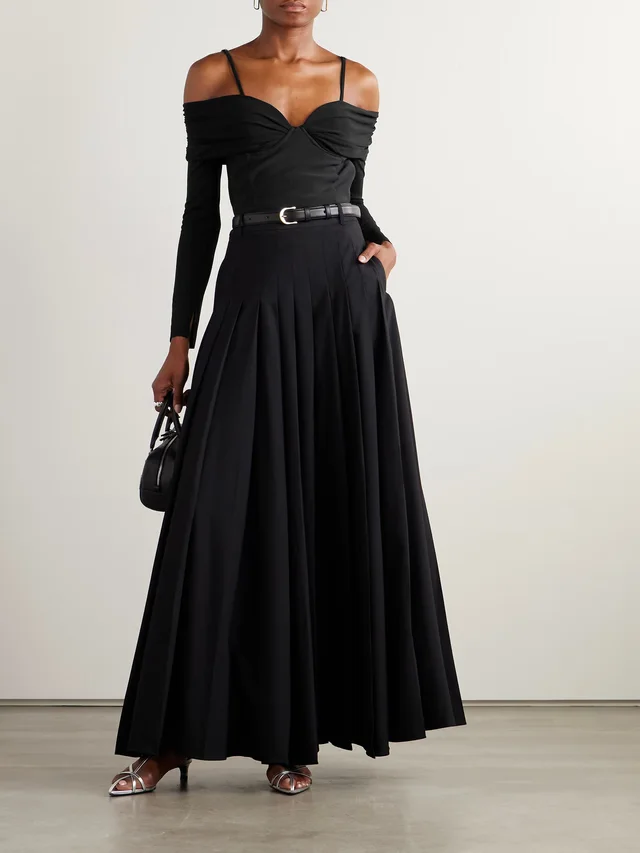SIMKHAI Hazel off-the-shoulder stretch-jersey top in Black, photo 2 of 2 from NET-A-PORTER (Canada)