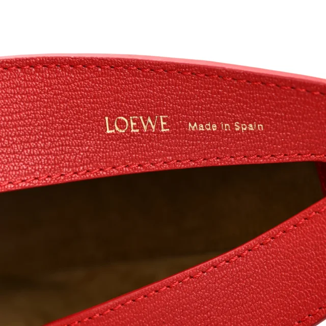 Loewe Satin Calfskin Jacquard Luna Bag Scarlet Red in Red Calfskin from FASHIONPHILE, photo 6 of 9
