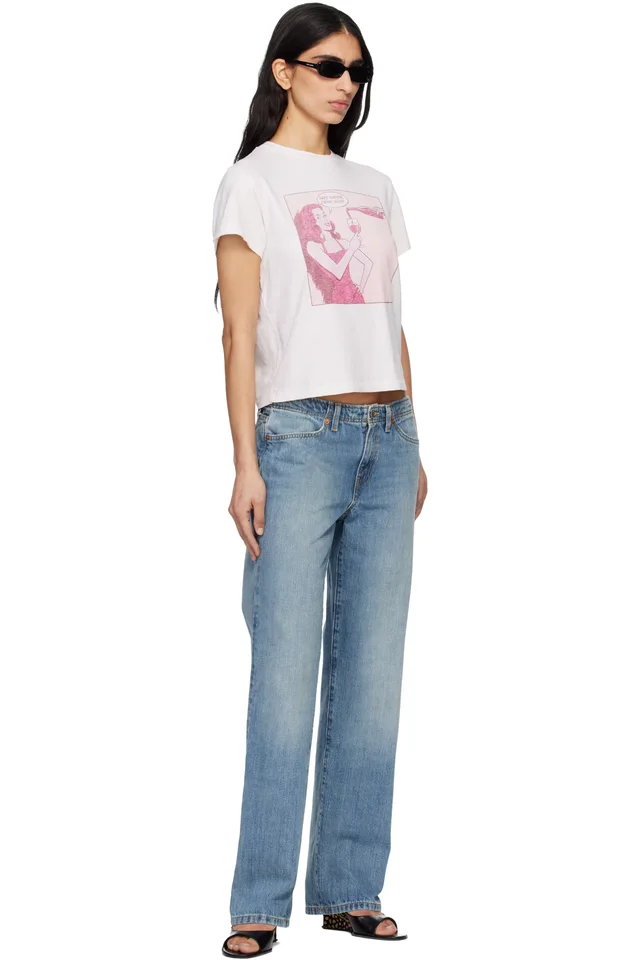 Re/Done Blue 'The Sanasa' Jeans, photo 4 of 4 from SSENSE