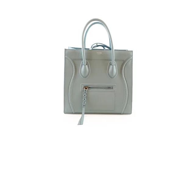 Celine Phantom Luggage Light Blue in Blue Caviar leather from The Purse Affair