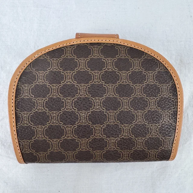 Celine Vintage Macadam Bifold Small Wallet in Calfskin leather, coated canvas, Leather from Reowned, photo 2 of 4