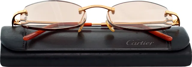 Cartier glasses with gold plated frames in Gold from Gray And Sons