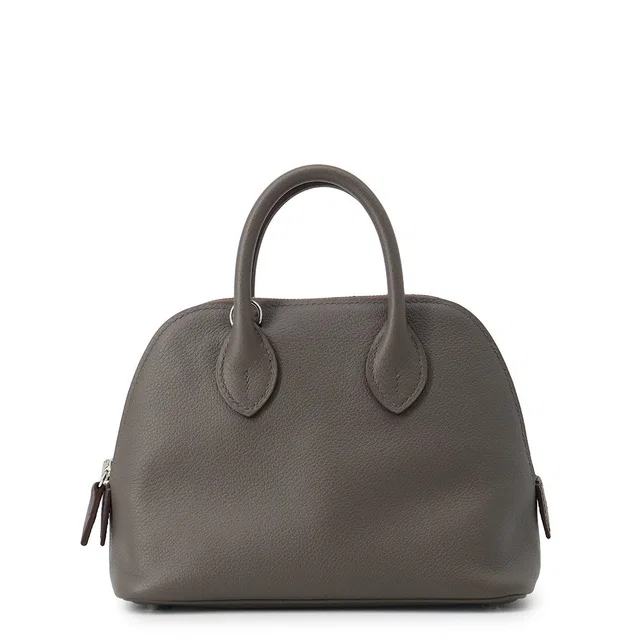 Hermès Bolide1923 Verso Etain/Sage Evercolor Size Mini in Taupe from GALLERY RARE