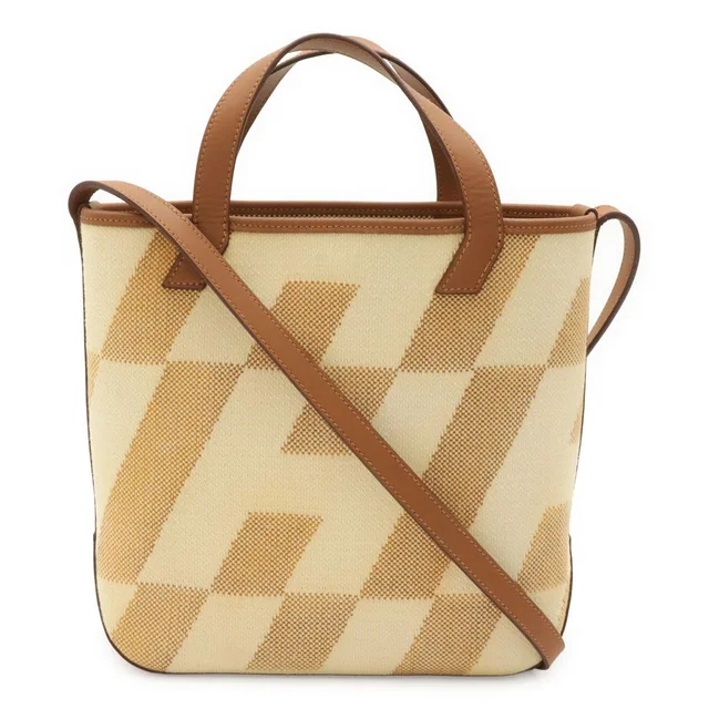 Hermès Ambie 27 PM Tote 2-Way Shoulder Bag Toile H Canvas Ecru in Canvas from The Reluxe