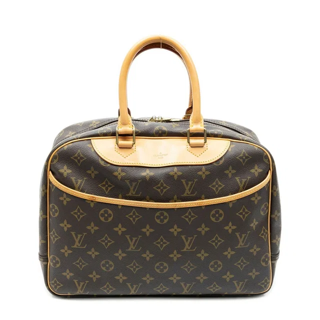 Louis Vuitton Deauville Brown Monogram Canvas Handbag in Brown Coated canvas from The Reluxe