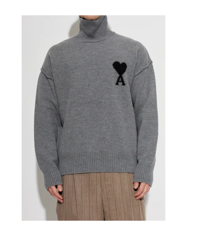 Ami Paris Ami de Coeur roll-neck sweater, photo 3 of 5 from SENSER
