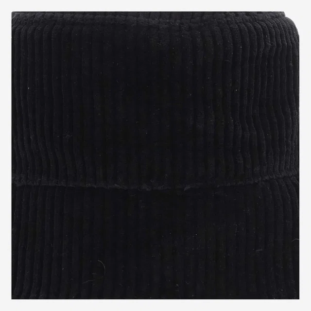 Jil Sander J40tc0132 Cotton Velvet Bucket Hat — Black in Black Velvet from HEWI