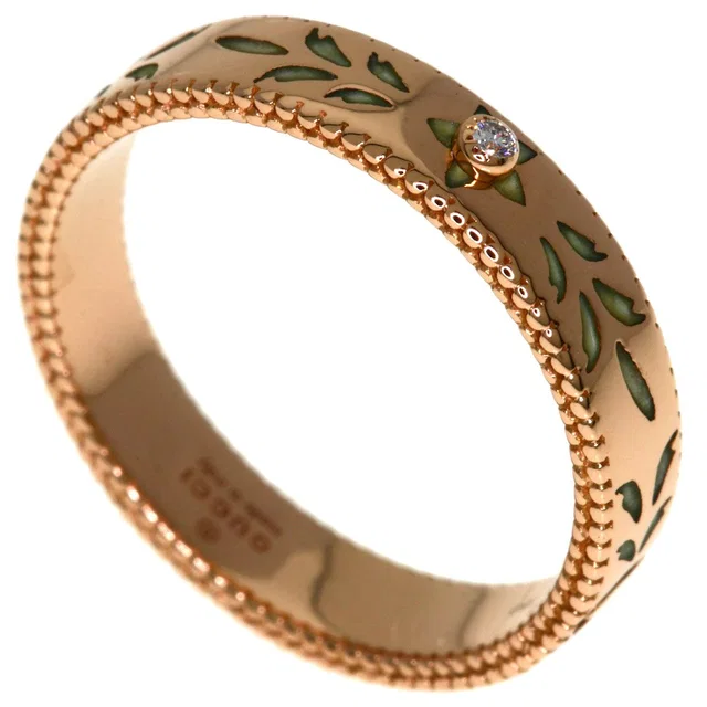 Gucci Icon Blue Diamond Ring 18k Pink Gold in Blue from The Reluxe