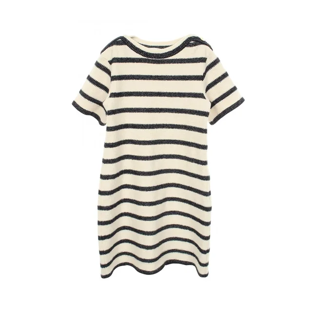 Dior Dress Border Short Sleeve Cotton Wool in Wool from The Reluxe