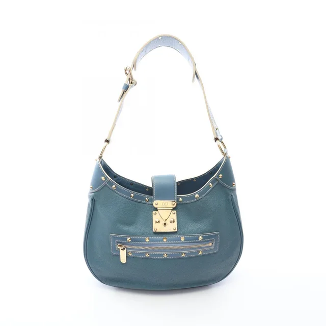 Louis Vuitton Shoulder Bag Afriolan Blue Leather in Blue Leather from The Reluxe