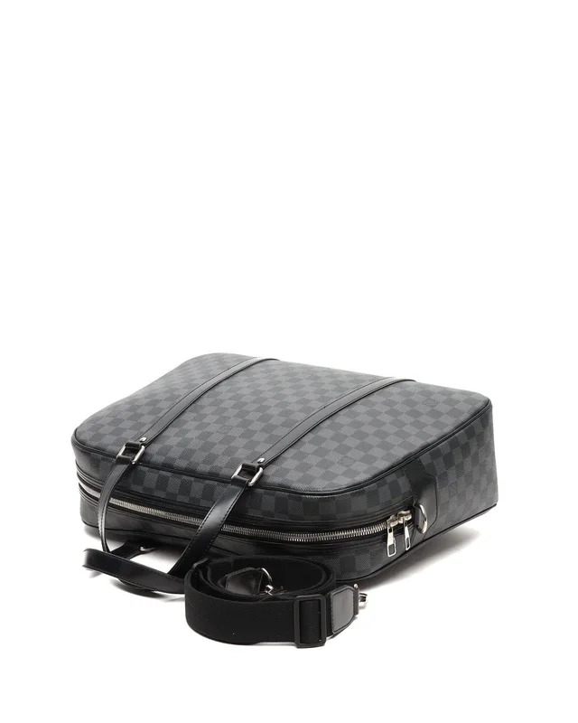 Louis Vuitton Graphite Jorn Briefcase in Grey Canvas from A Retro Tale, photo 4 of 8