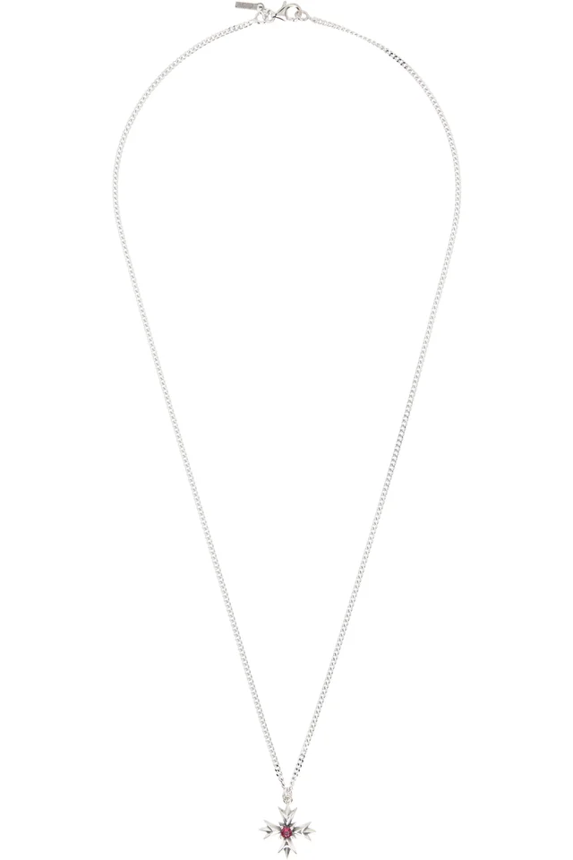 Emanuele Bicocchi Crest & Crystal Necklace from SSENSE, photo 1 of 1