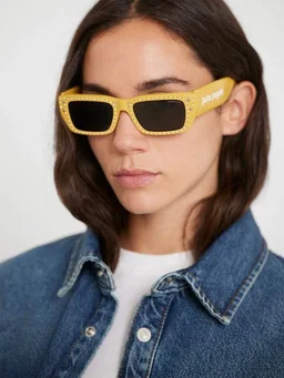 Moncler Genius Square sunglasses with details in 0% Platinum, 0% Crystal, photo 4 of 5 from LUISAVIAROMA