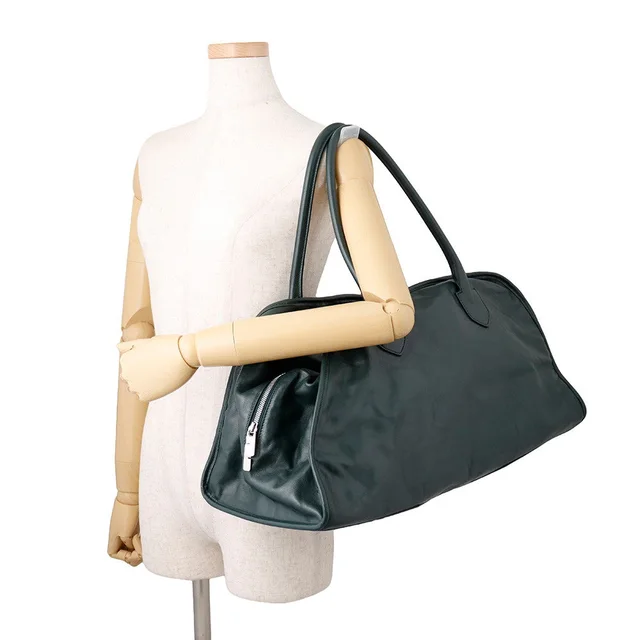Burberry Duffle Bag Dark Green/Blue8083437 Leather in Green Leather from GALLERY RARE, photo 2 of 2