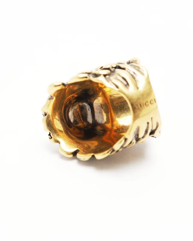 Gucci Lion Rhinestone Ring, size 51 from A Retro Tale, photo 6 of 6