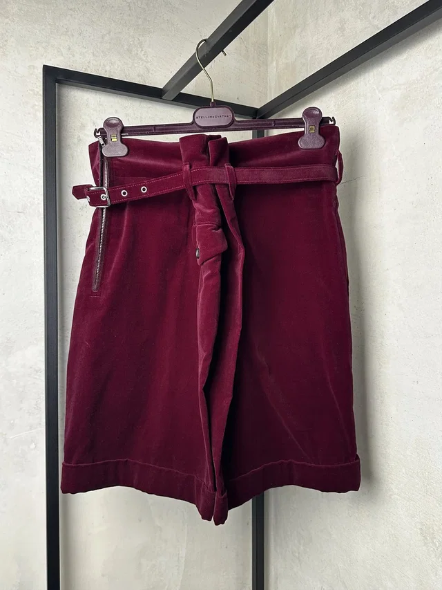 Comme des Garçons Archive Comme Des Garsons Aw13 Velvet Shorts in red Velvet from Grailed