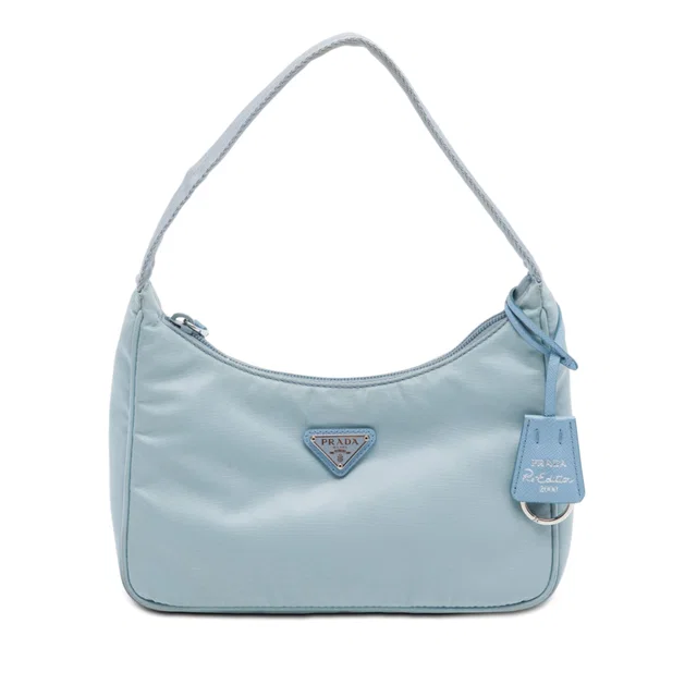 Blue Prada Tessuto Re Edition 2000 Shoulder Bag in Blue Nylon from Designer Revival