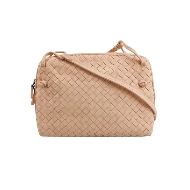 Bottega Veneta Nodini Intrecciato Leather Shoulder Bag in Beige in white|neutral Woven leather from Grailed, photo 1 of 1
