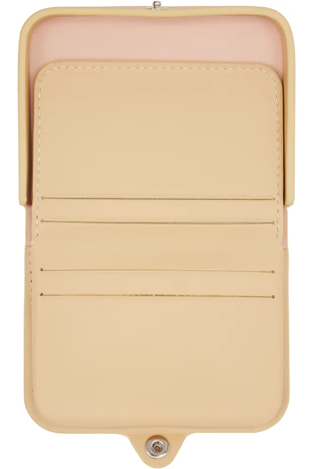 A.P.C. Beige Josh Card Holder, photo 3 of 3 from SSENSE