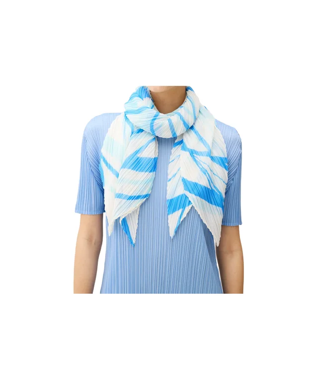 Pleats Please By Issey Miyake Pleats Please Issey Miyake Pleated Patterned Scarf, photo 2 of 2 from SENSER