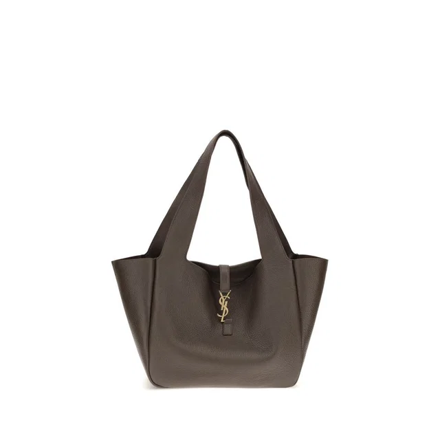 Saint Laurent Brown Calf Leather Bos Taurus Shoulder Bag in Brown Calfskin from HEWI