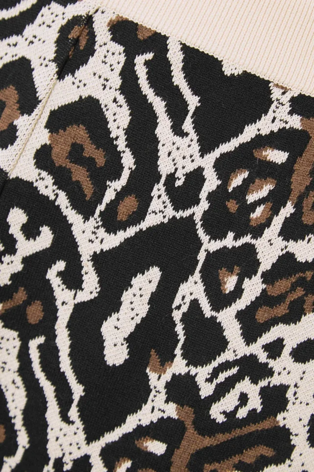 Stella McCartney Leopard-Print Intarsia-Knit Track Pants in Multicolor, photo 8 of 8 from THE OUTNET