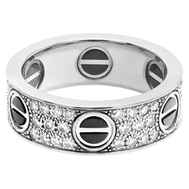 Cartier Love ring in Black White Gold from Gray And Sons