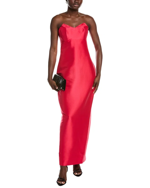 Badgley Mischka Fold Top Strapless Gown, image 1 of 1 from Rue La La