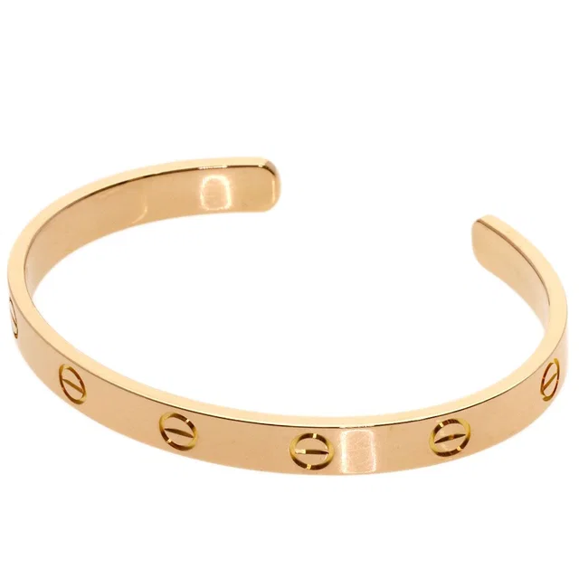 Cartier Open Love 17 Bracelet 18K Pink Gold in Pink from The Reluxe