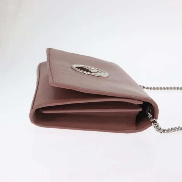 Fendi F Is Wallet On Chain Leather Pink Bag in Pink Leather from HEWI, photo 3 of 24