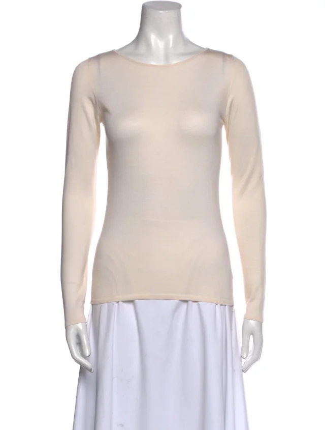 Brunello Cucinelli Cashmere Scoop Neck Sweater in Cashmere from The RealReal