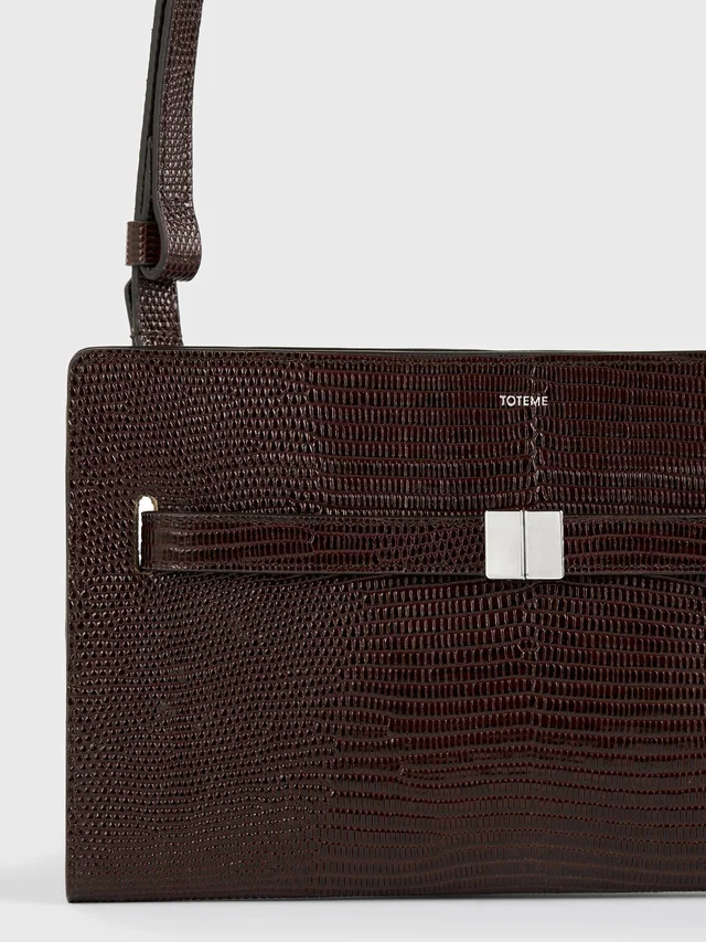 Totême Textured Flap Shoulder Bag, photo 2 of 5 from SENSER