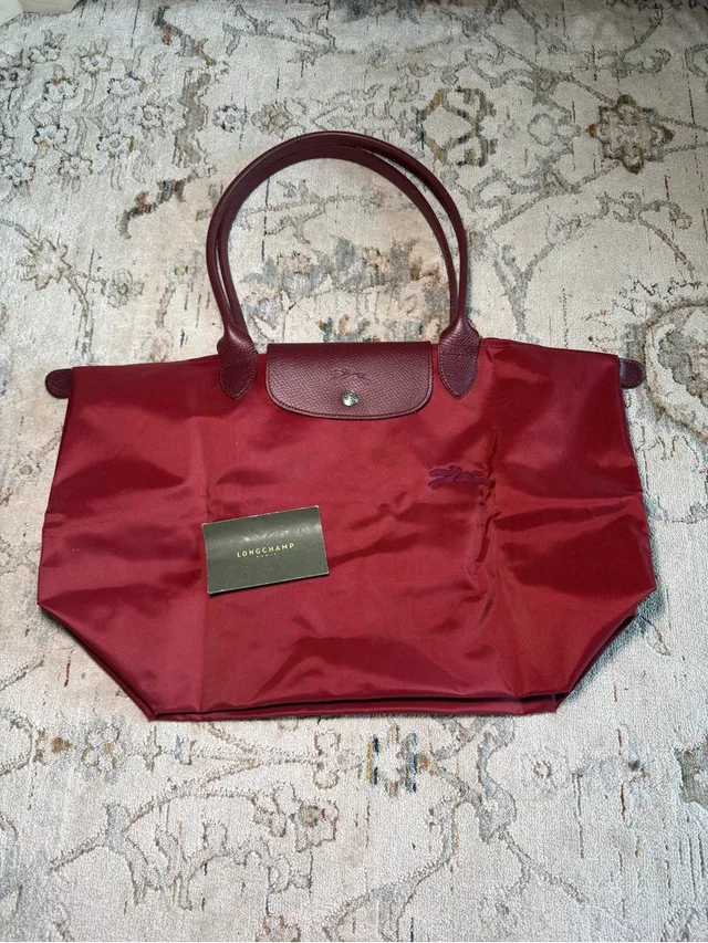 Longchamp Le Pliage One L Tote Bag in red Canvas from Poshmark
