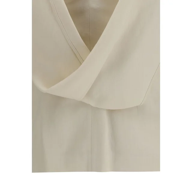 Brunello Cucinelli Beige Viscose Blouse in Beige Silk from HEWI, photo 2 of 2