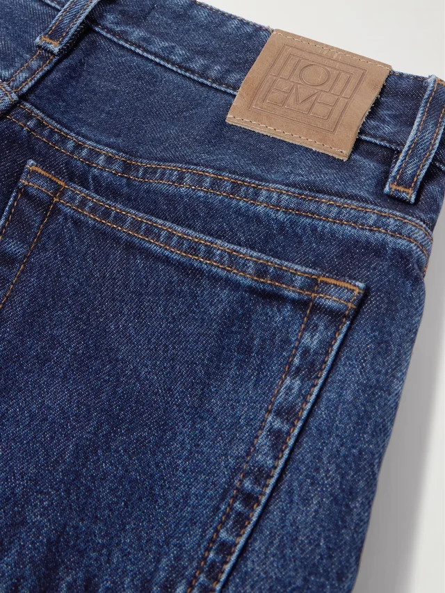 TOTEME Garderob high-rise slim-leg organic jeans in indigo 100% Cotton, photo 6 of 6 from NET-A-PORTER (Canada)