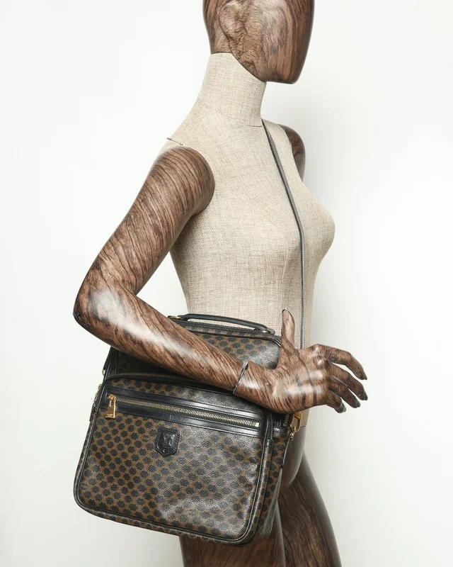 Celine Macadam Satchel Messenger Bag in Canvas from A Retro Tale, photo 8 of 8