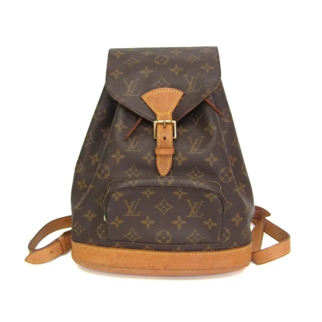 Louis Vuitton Montsouris MM M51136 Women's Backpack Brown in Brown Monogram from Elady