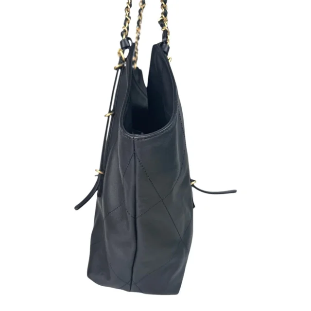 Chanel 25S Large Black Calfskin Tote Bag in Black Calfskin from Luxury Promise, photo 4 of 6