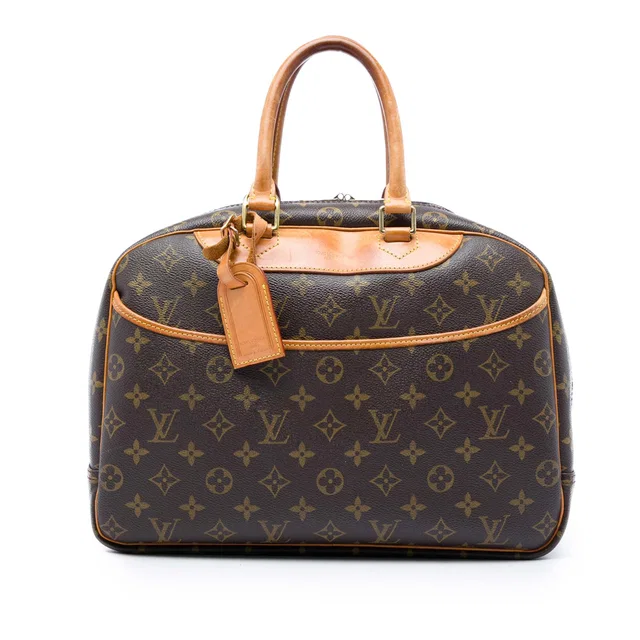 Brown Louis Vuitton Monogram Deauville Handbag in Brown Coated canvas from Designer Revival