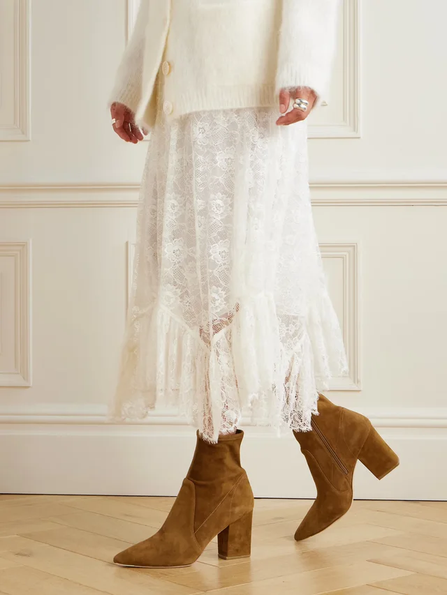 LOEFFLER RANDALL Isla suede ankle boots in Brown, photo 2 of 2 from NET-A-PORTER (Canada)