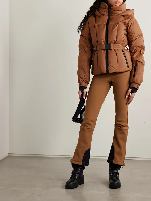 CORDOVA The Monterosa hooded belted quilted recycled down ski jacket in Beige, photo 2 of 2 from NET-A-PORTER (Canada)